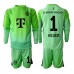 Bayern Munich Manuel Neuer #1 Keeper Hjemmedraktsett Barn 2025-26 Lange ermer (+ Korte bukser)
